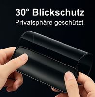 iPhone 15 Pro Max Keramik‑Privacy‑Folie 9H Blickschutz